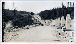 Victoria Pipeline Concrete Saddles Looking West from Station 37