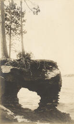 Rock formation along the Lake Superior shoreline