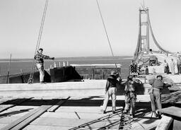 Finishing up the anchor piers for the Mackinac Bridge (6 of 7)