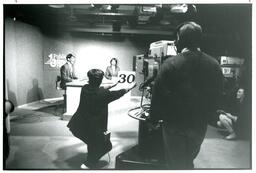 Filming of Public Eye News (Part of the NMU Historic Photographs Collection)