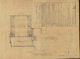 Proposed Addition to Present High School, Painesdale, Michigan, Second Floor Plan, Scheme “D”