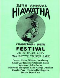 Hiawatha Music Festival Program, 2013