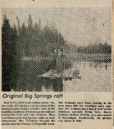 Couple Riding Original Big Spring Raft