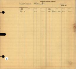 Copper Range Company Transfer Ledger 1907-1928, #061 Expenses J