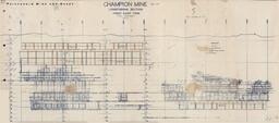 Champion Mine Longitudinal Section First East Vein Map Levels 2-19