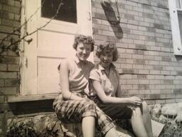 Verna Benson on a Porch