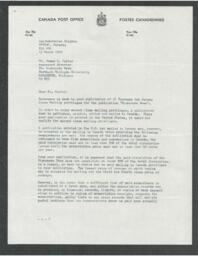 A.H. Kavanagh to James L. Carter, 1973-03-15