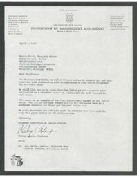 Philip Alexis to Nancie Hatch and Cathy Nertoli, 1978-04-07