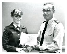 Lieutenant Colonel Taylor and Bowman Holding Award (Part of the NMU Historic Photographs Collection)