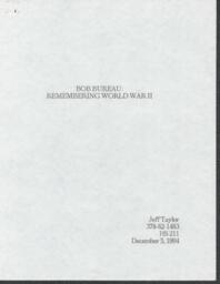 Bob Bureau Essay by Jeff Taylor, 1994