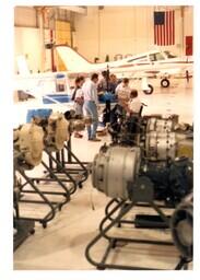 Students and Professor Gathered around Plane Propeller (Part of the NMU Historic Photographs Collection)