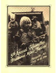 Hiawatha Music Festival Program, 1986