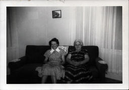 Two Women on Couch