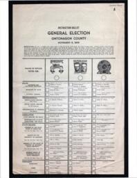 Ontonagon County Sample Ballot, 1966