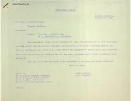 Report on the cost of the fire loss at Victoria Mine No. 2 shaft house and rock house to Frank Douglass Insurance Agency