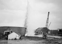 Caisson for Mackinac Bridge launch