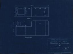 Trimountain Mine Number 2 Steam Air Compressor Foundation Plan (2 of 2)