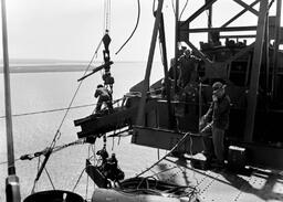 First cables for the Mackinac Bridge (3 of 3)