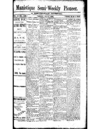 Manistique Semi-Weekly Pioneer, 1892-07-05