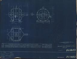 Motor A-C. Frame #858 and 868 Ind. Type-CS Outline