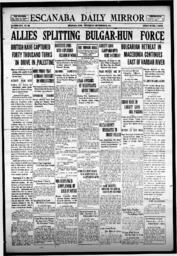 Escanaba Daily Mirror, 1918-09-25