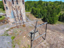 Photograph of Champion Mine Shafthouse #4 after Vegetation Removal (5 of 13)