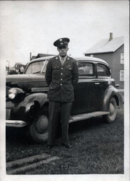 Tom Ross in Uniform with Car