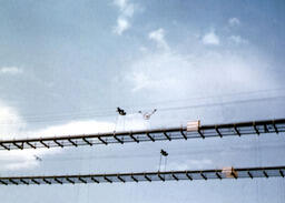 Cable spinning operation for Mackinac Bridge (8 of 12)