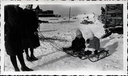 Young Tom Ross in Sled