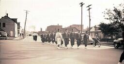 (005-007) Shriners Walking Down Residential Street (1 of 3)