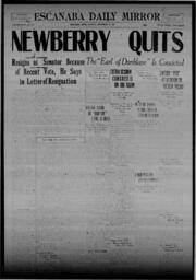 Escanaba Daily Mirror, 1922-11-20