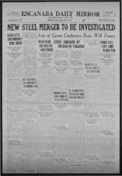 Escanaba Daily Mirror, 1922-05-12