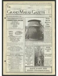 Grand Marais Gazette, 2004-11-18