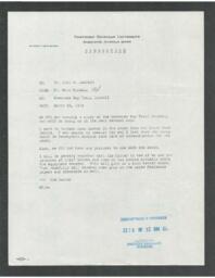 Matthew J. Surrell to John X. Jamrich, 1973-03-23