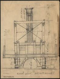 Informal Sketches of the Caisson use for constructing/inspecting the water intake for the Baltic Mining Company (2 of 5)