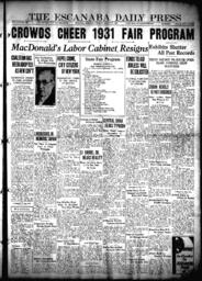 The Escanaba Daily Press, 1931-08-25