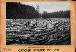 Floating Logs Down the Ontonagon River in 1892