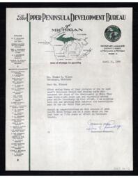 George E. Bishop to Thomas H. Wilcox, 1952-04-21