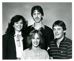 Group Portrait of Four Unknown People (Part of the NMU Historic Photographs Collection)