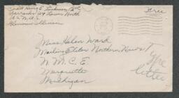 Henry E. Lindeman to Helen Ward, 19 January 1943