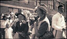 (008-034) Women Holding Costumed Toddlers