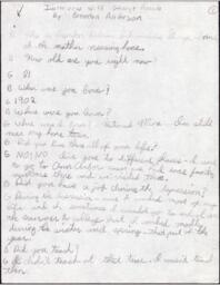 George Annala Oral History Transcript, undated