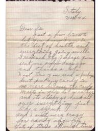 Clarence Fabry to Sis, 1944-07-23