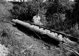 Core samples from Mackinac Bridge (1 of 3)