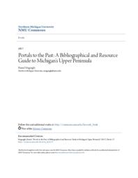 Portals to the Past: A Bibliographical and Resource Guide to Michigan’s Upper Peninsula