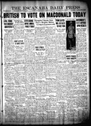 The Escanaba Daily Press, 1931-10-27