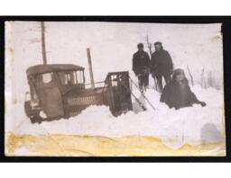 Tom Hutchings, John Zugel, and John Spolten with Snow Plow