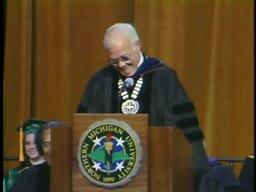 Northern Michigan University 1996 Spring Commencement Video