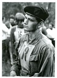 Closeup of Man in Military Uniform with Number 13 on his Chest (Part of the NMU Historic Photographs Collection)