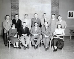 Student Council 1950: Students on Student Council Seated and Standing